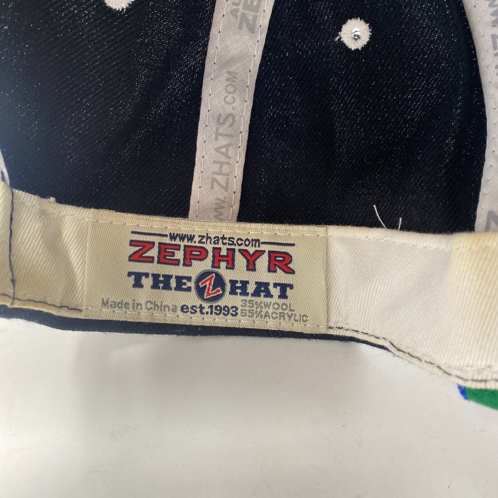 Zephyr Air Force‎ Snapback Blue Hat Falcons Embroidered NCAA Adjustable Cap - Picture 11 of 11